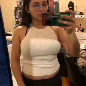 White summer crop top